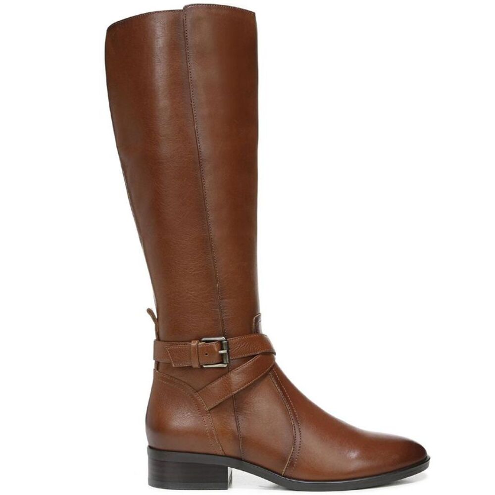 Naturalizer Womens Rena Brown Leather Riding Tall Knee-High Boots Shoes NWOB